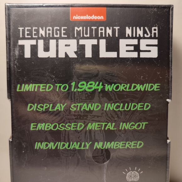 Teenage Mutant Ninja Turtles Metal Card Green And Gold Ingots Figurine Set Of 2 - Picture 3 of 9